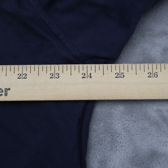 Franco Ziche Shirt Mens L Blue Plain Chest Button Short Sleeve Collared Top - Picture 4 of 16